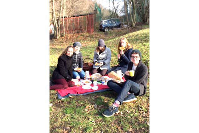 Christian e famiglia, picnic  al parco