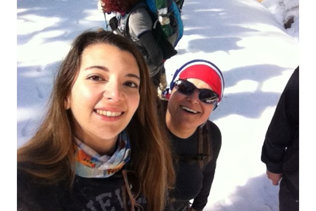Michela e mamma sulla neve